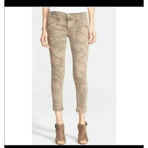Current Elliot Size‎ 25 The Silverlake Zip Ankle Skinny Camo Jeans